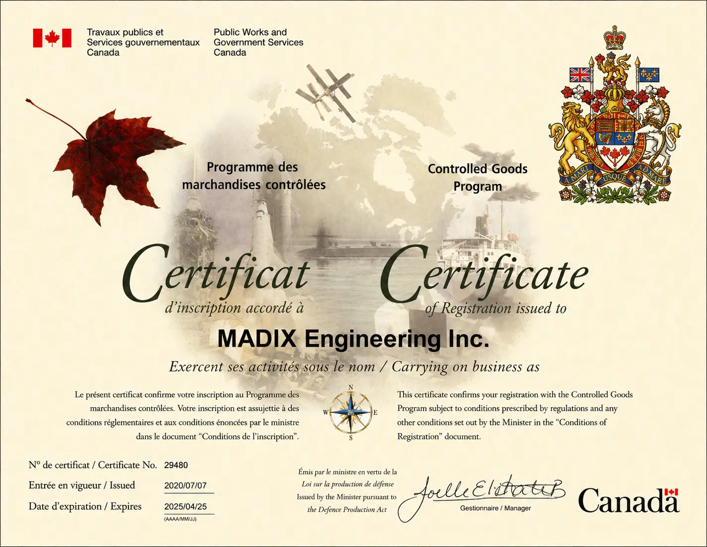 ldtool controlled goods certificate